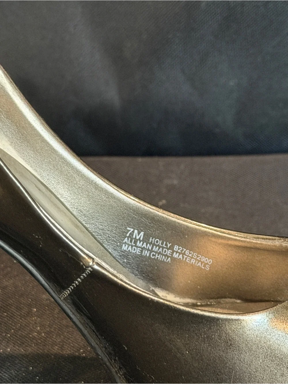 Fergie Metallic Pewter Peep-Toe High Heels